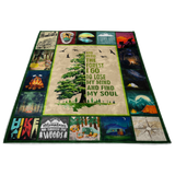 Milestone Blanket, Mountain Blanket - and Into The Forest I Go to Lose My Mind and Find My Soul Blanket - TL