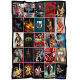 Van Halen Fleece Sherpa Throw Blanket Quilt