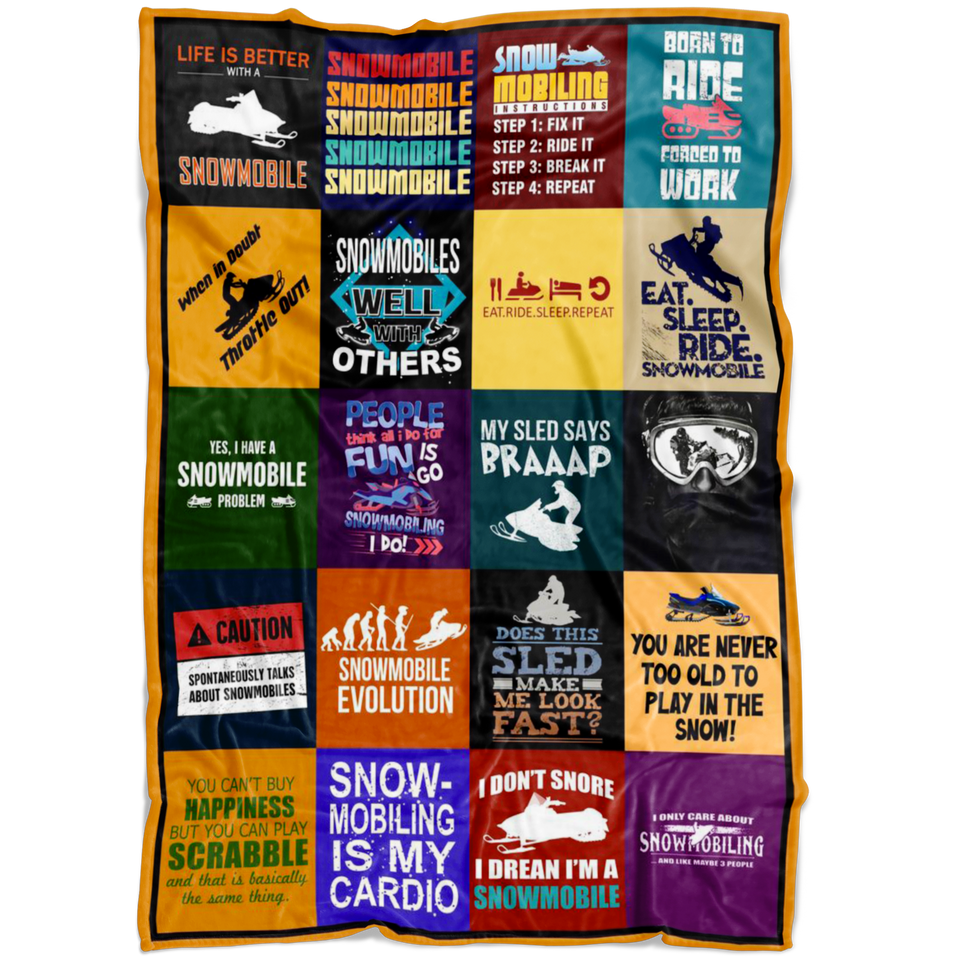 SNOWMOBILE Blanket copy