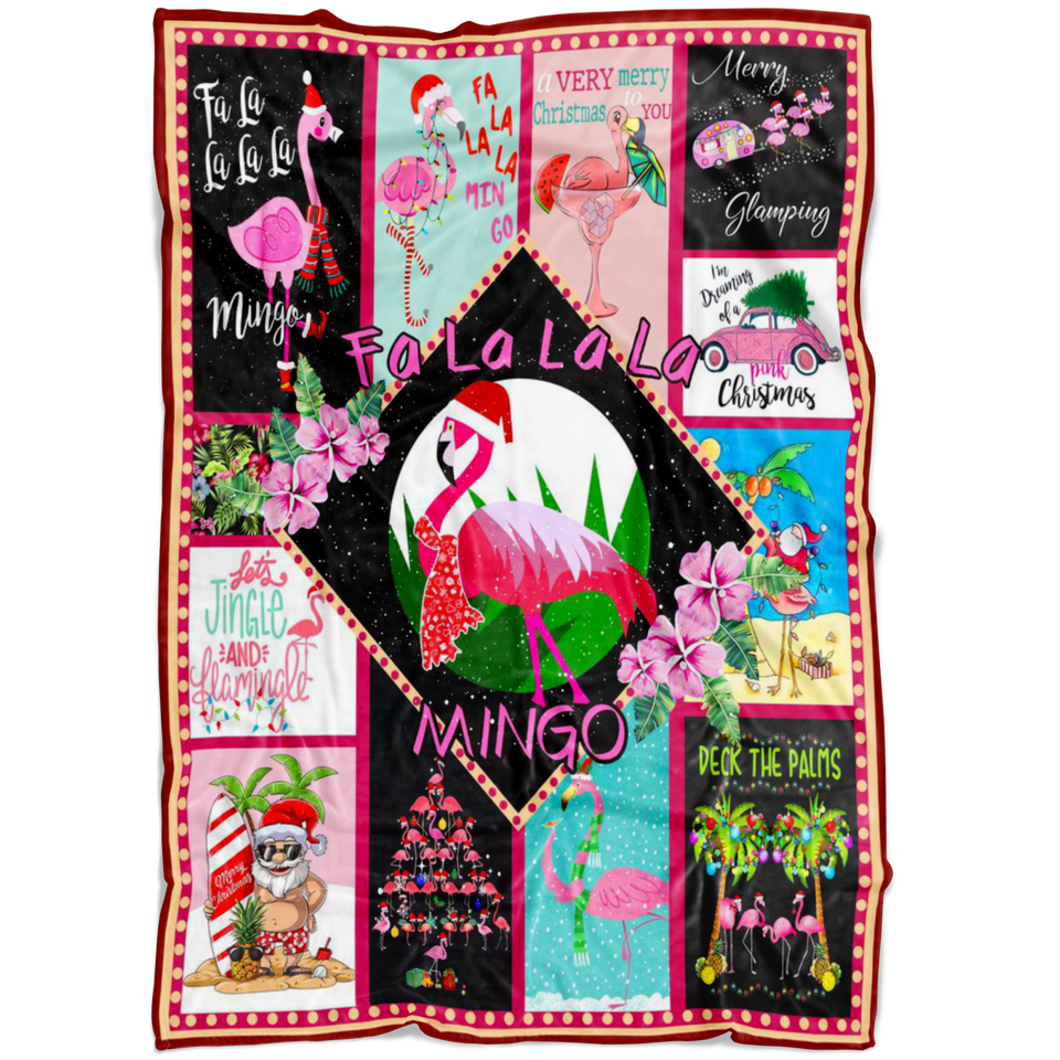 A Very Pink Christmas Blanket