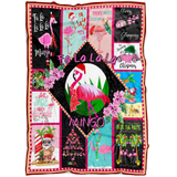 A Very Pink Christmas Blanket