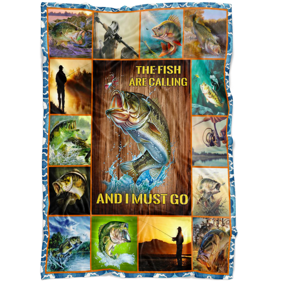 The Fish Are Calling I Must Go Blanket