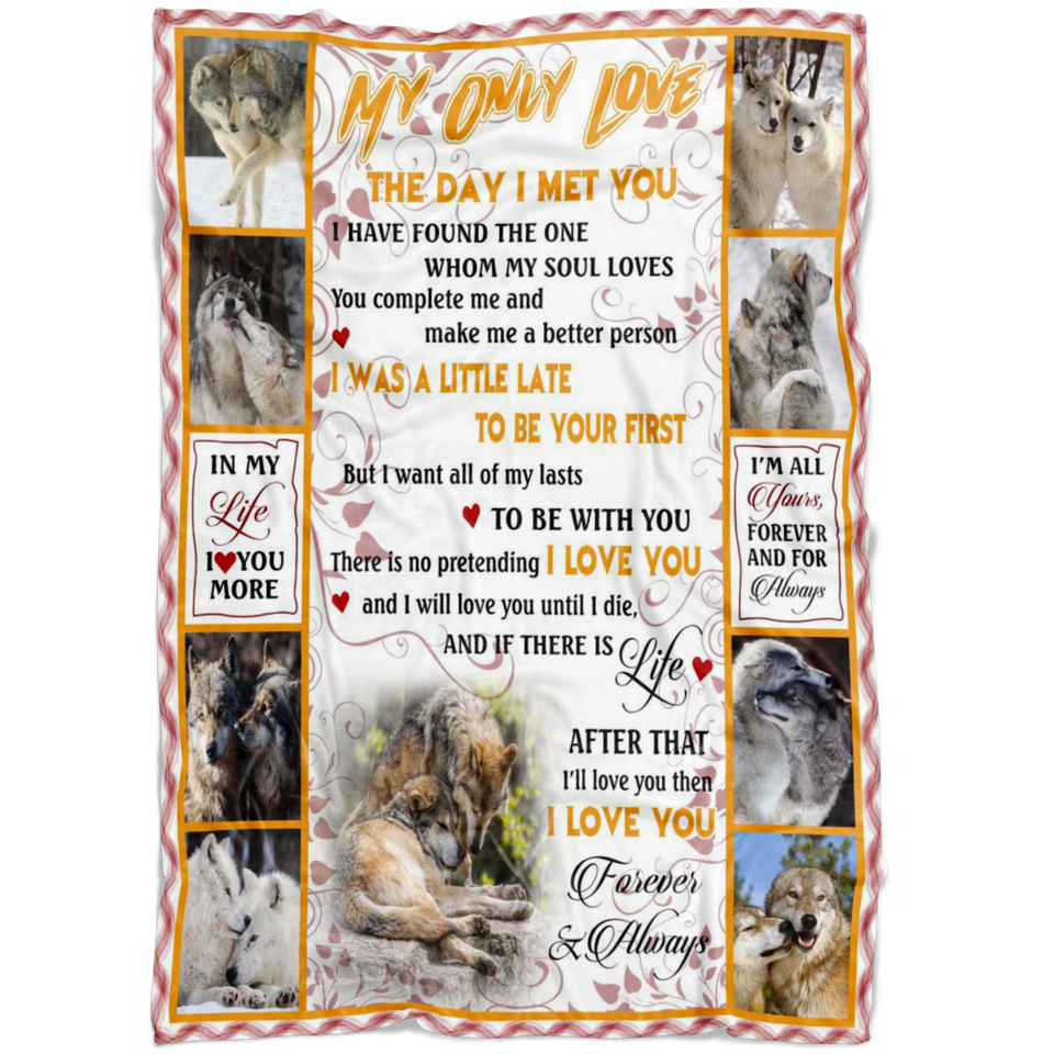 my only love blanket - Wolf