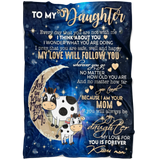 To My Daughter Blanket - Cow