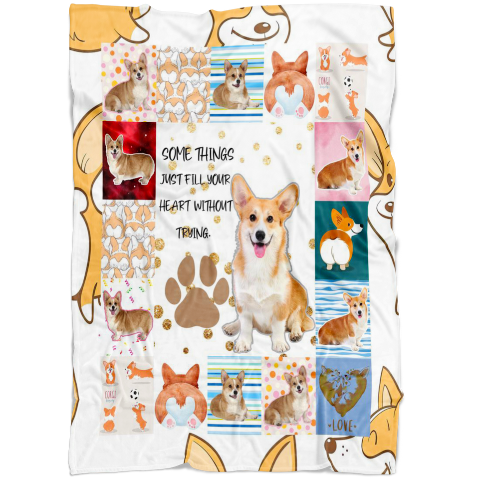 Corgi Dog Corgi Puppy Pets Throw Blanket