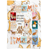 Corgi Dog Corgi Puppy Pets Throw Blanket