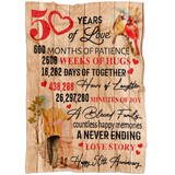 50th Anniversary Wedding Blanket (1)
