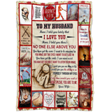 Personalize Husband, Love You Baseball Blanket