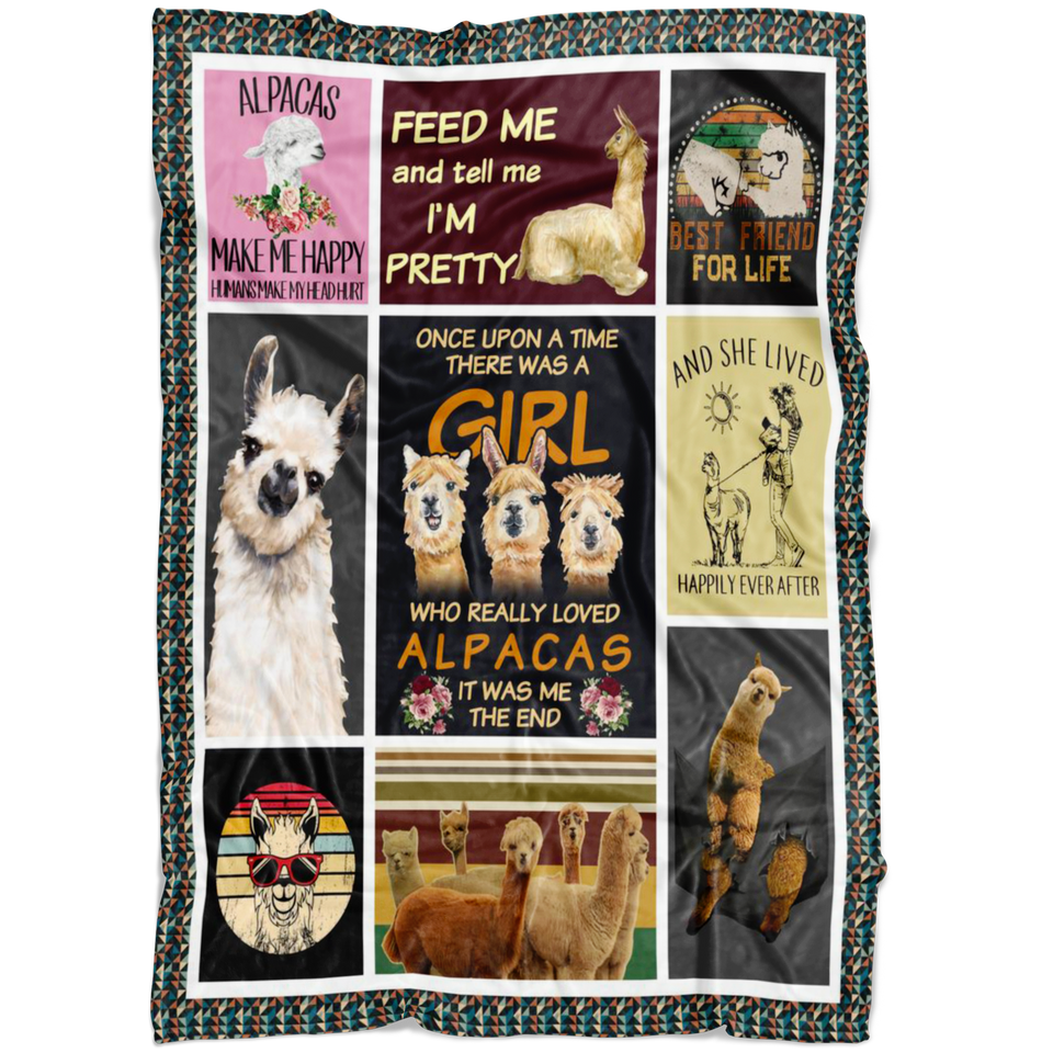 Love alpaca blanket