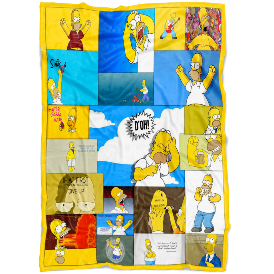 homer simpson blanket