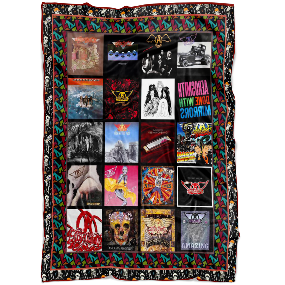 Aerosmith Quilt Blanket copy