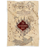 Harry Potter Blanket, The Marauders Map Blanket, Marauder's Map Blanket - TL