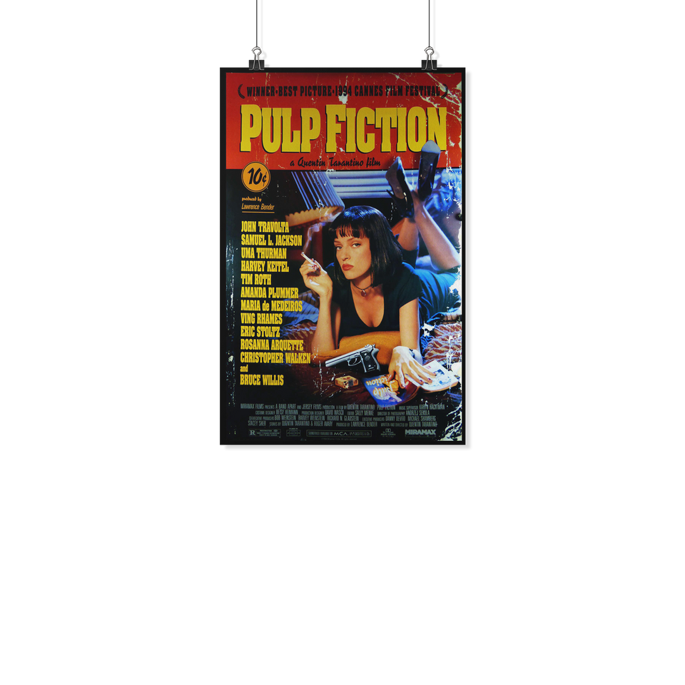 Pulp Fiction Classic Film Movie Poster No Frame (11 X 17)