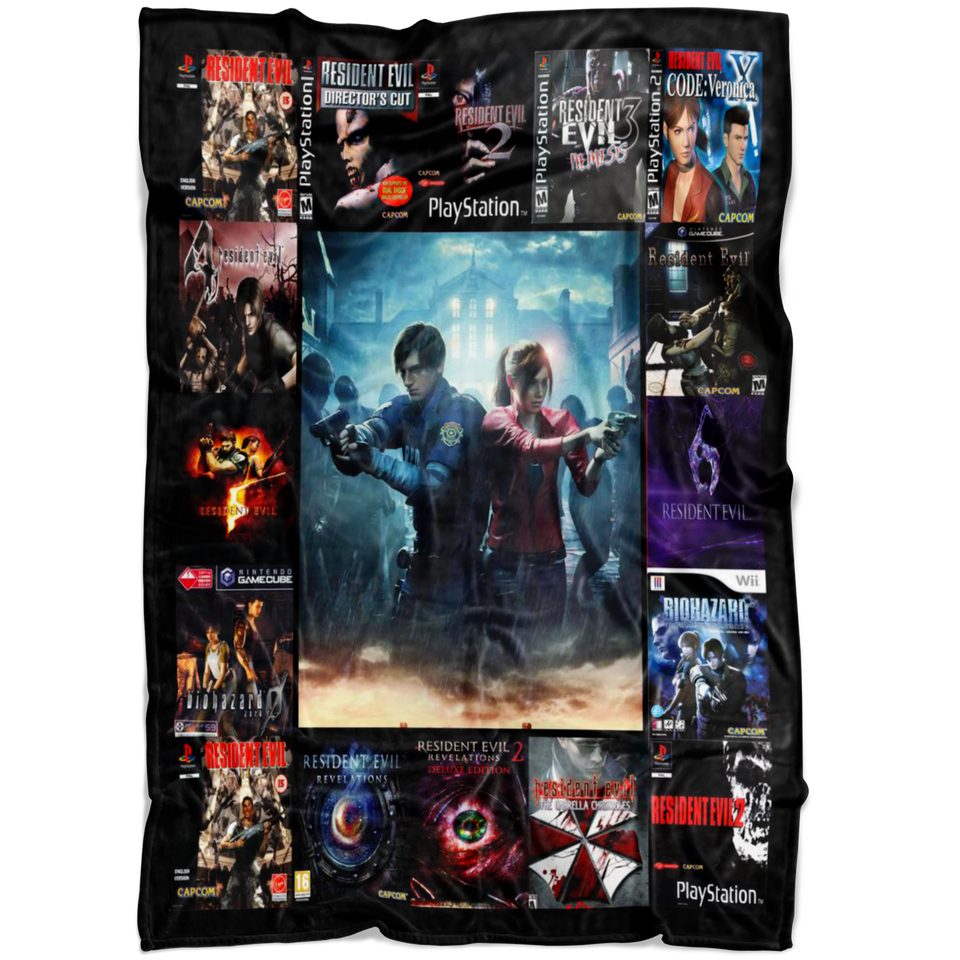 RESIDENT EVIL 3D Quilt Blanket