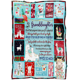 Granddaughter My Fa La Llama Blanket