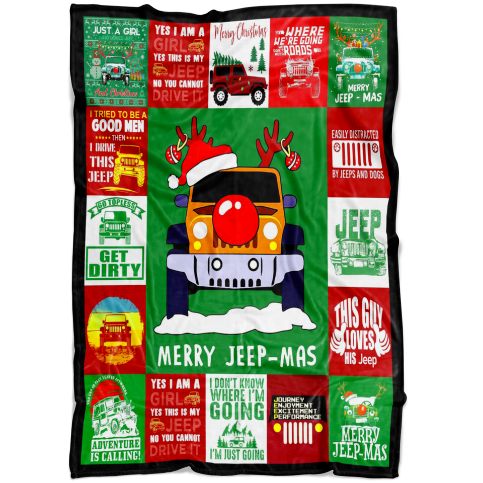 Merry Jeep-Mas Blanket copy