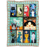 Cat Blanket Cute Cartoon Blanket