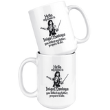 HELLO MY NAME IS INIGO MONTOYA YOU KILLED MY FATHER.PREPARE TO DIE Coffee Mug, Funny Coffee Mug for Men Him Dad Coworker Boss Doctor 15oz - TL