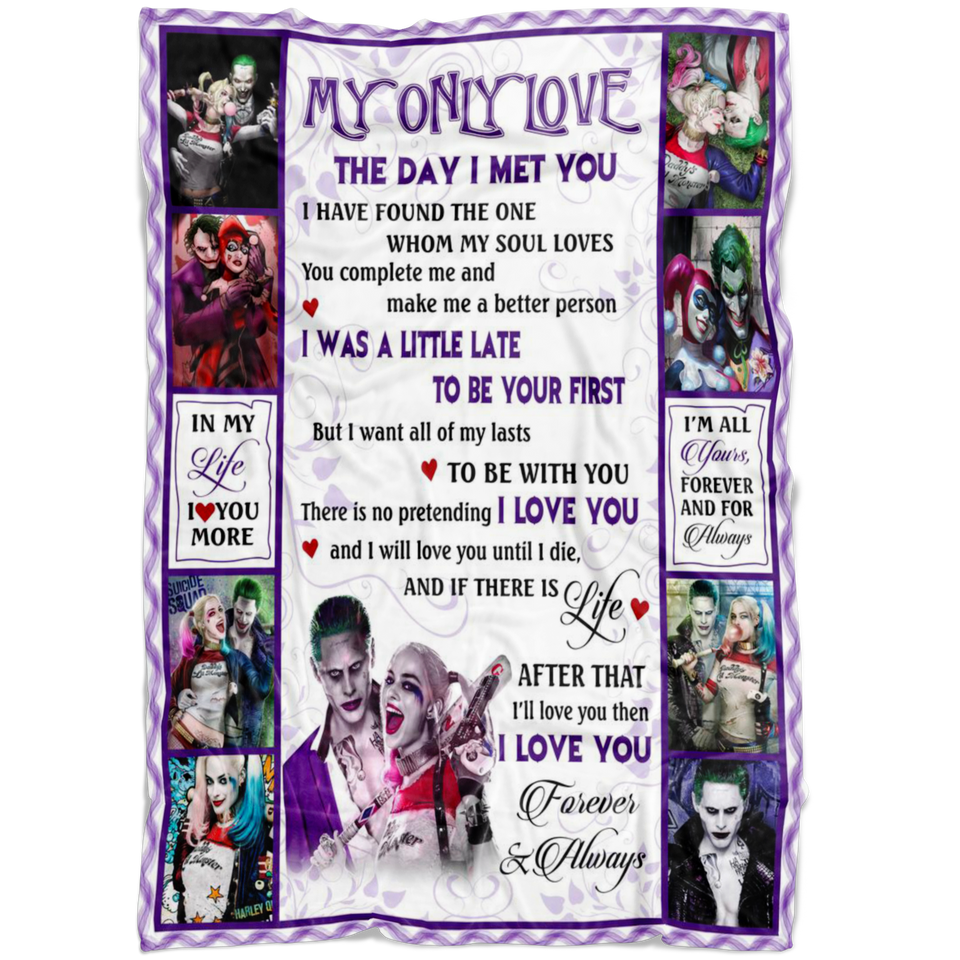 my only love blanket - Joker Harley Quinn