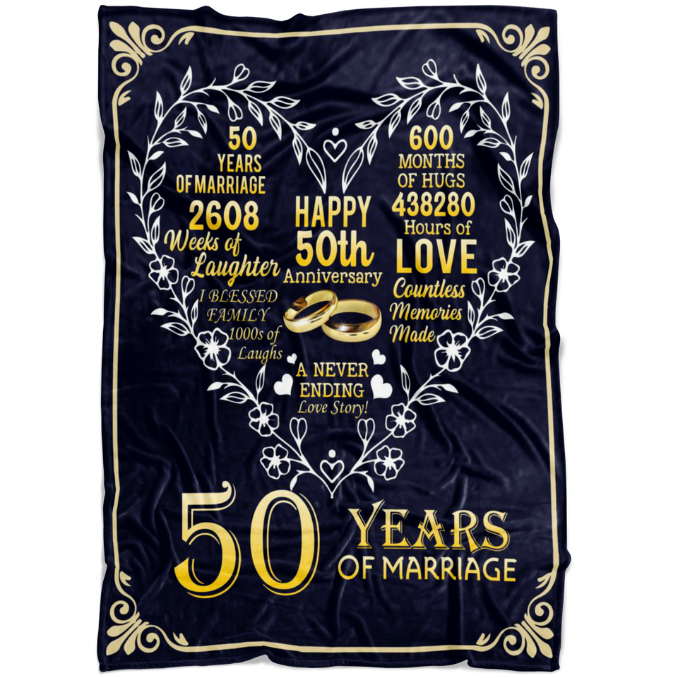 50th Anniversary Wedding Blanket 3