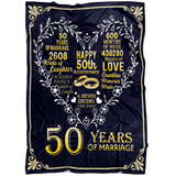 50th Anniversary Wedding Blanket 3