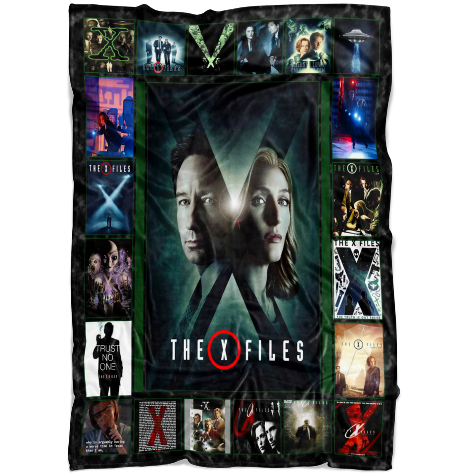 The X Files Blanket The X-Files TV Series Quilt Fleece Sherpa Blanket copy