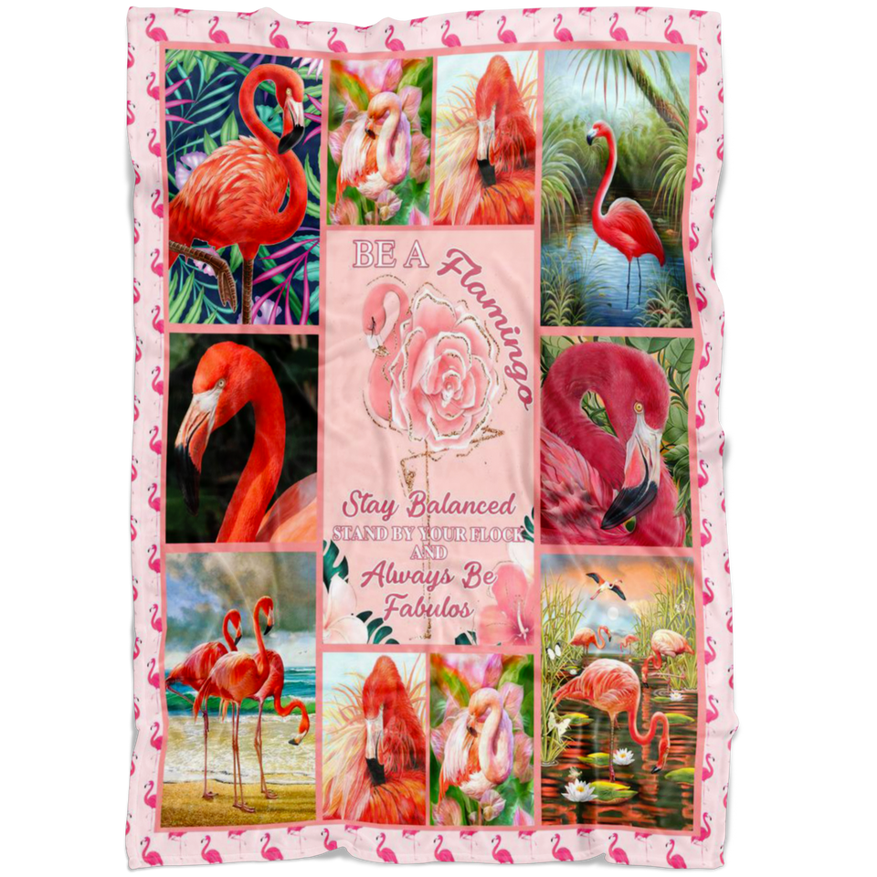 Be A Flamingo Blanket