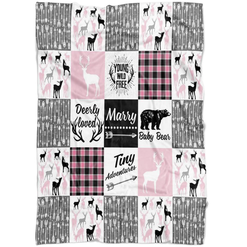 Tribal Baby Woodland Theme Minky 1
