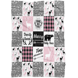Tribal Baby Woodland Theme Minky 1