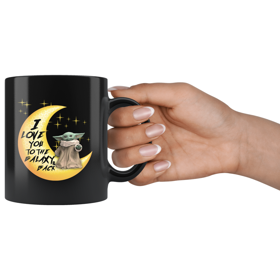 Baby Youda Coffee Mug 11oz, I love you to the galaxy and back Coffee Mug, Ceramic Coffee Mug Tea Cup - TL