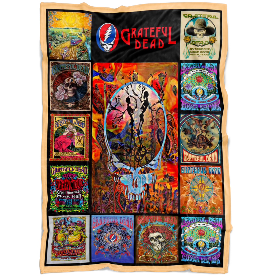 Grateful Dead Quilt Blanket