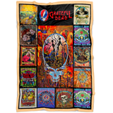 Grateful Dead Quilt Blanket