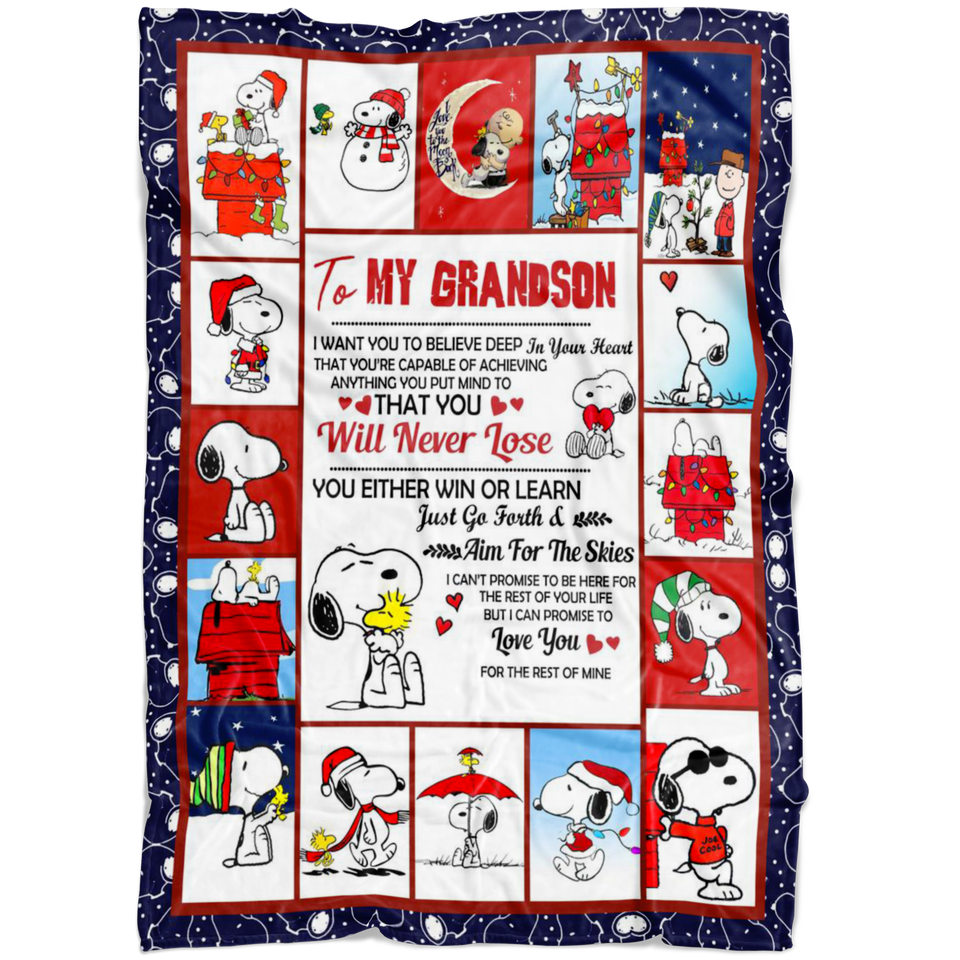 I Want You To Believe Snoopy Blanket