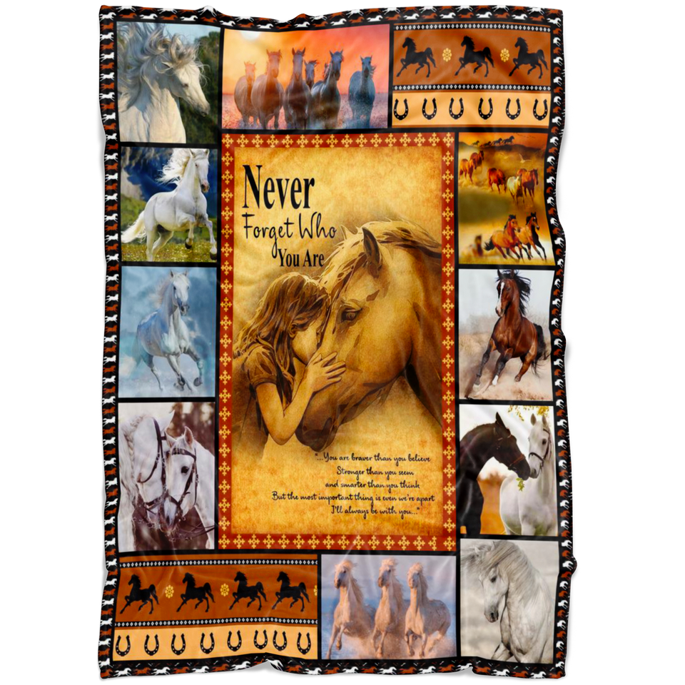 Girl Loves Horse Blanket copy