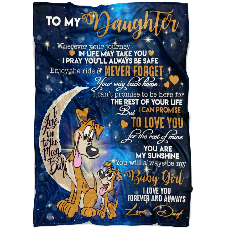 To My Daughter Blanket - Pig