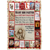 Personalize Husband, Love You Baseball Blanket1 a