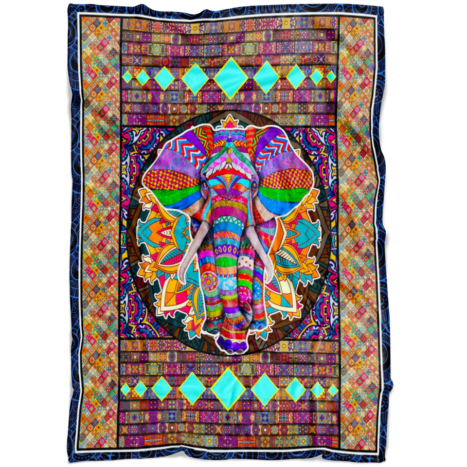 Elephant Mandala Blanket copy