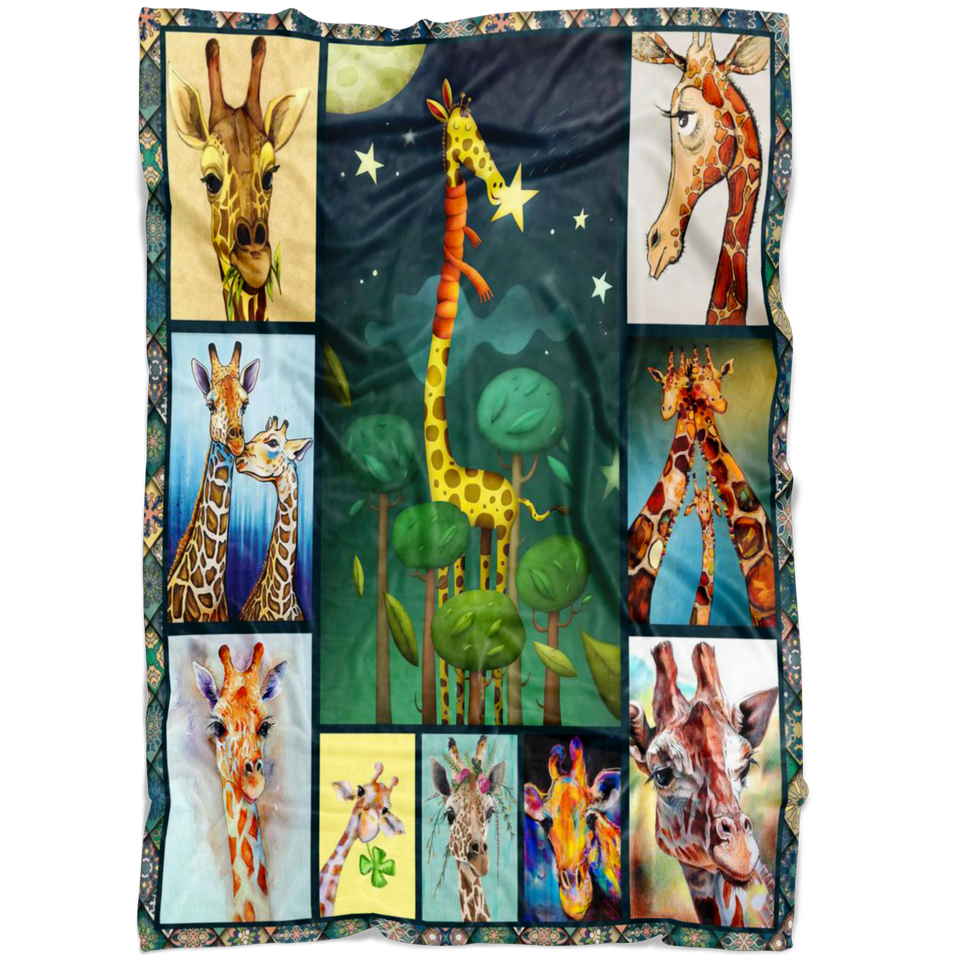 Giraffes Lover, Love Giraffes Blanket