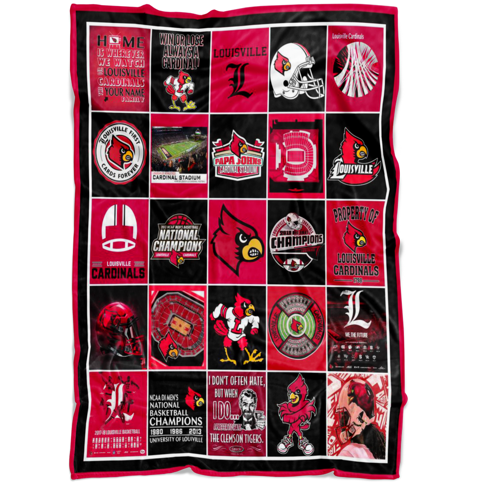 Louisville Cardinals Blanket