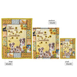 red merle Aussie Australian Shepherd Sunflower You Are My Sunshine Blanket copy