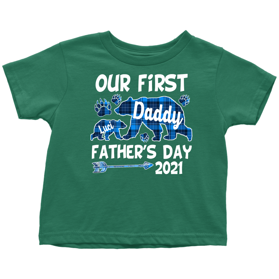 Black - Blue Bear baby shirt