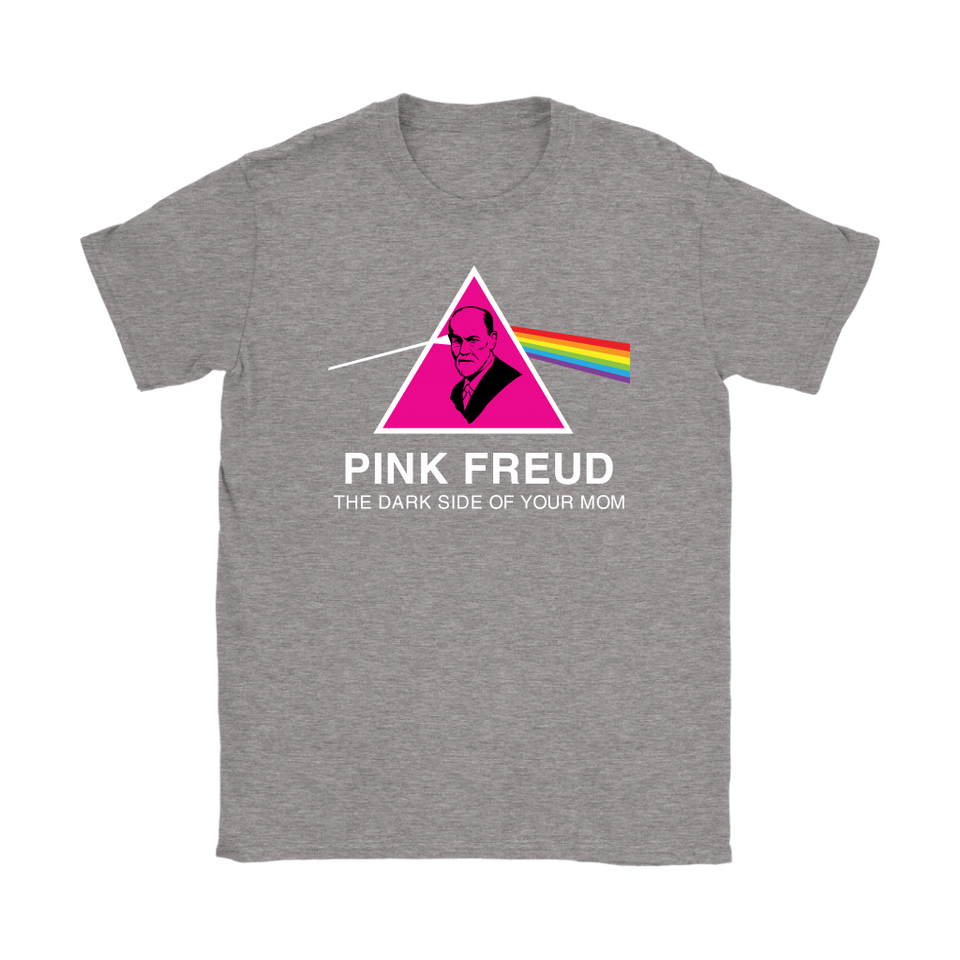 Mr.Jyotis Pink Freud The Dark Side of Your Mom T-Shirt Womens Morden - TL