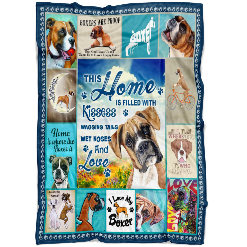 I Love My Boxer Blanket copy