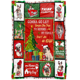 Pug Dog Christmas 3D Blanket