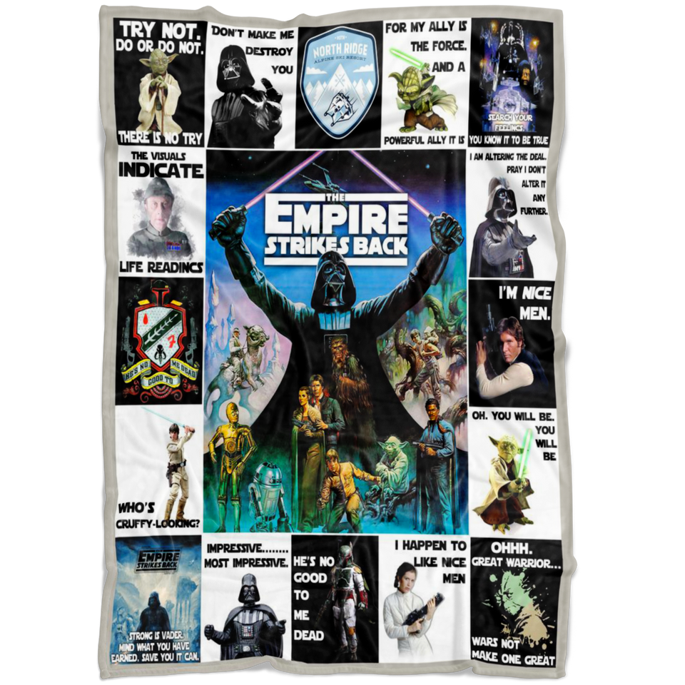 The Empire Strikes Back Quilt Blanket