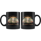Delectable Tea Or Deadly Poison Vintage Retro Mug Gift Uncle Iroh The Last Airbender 11oz Black, Delectable Tea Or Deadly Poison Mug - TL