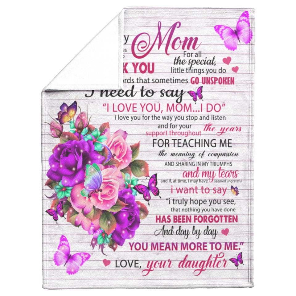 to My Mom Blanket from Daughter