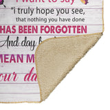 to My Mom Blanket from Daughter