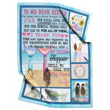 to My Sister Blanket Mermaid Throw Blanket Birthday Gifts to Sister from Sister