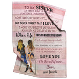 to My Sister Blanket